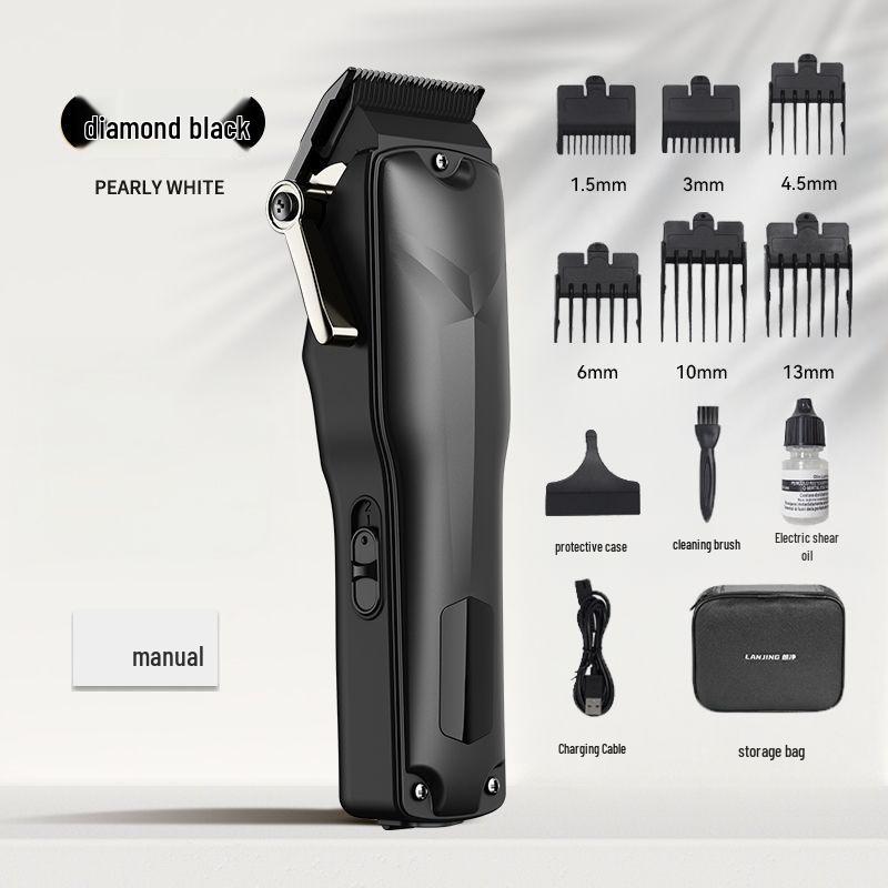 Retro Gradient Oil Head Electric Hair Clipper & Scissors for Professional Hairstylists