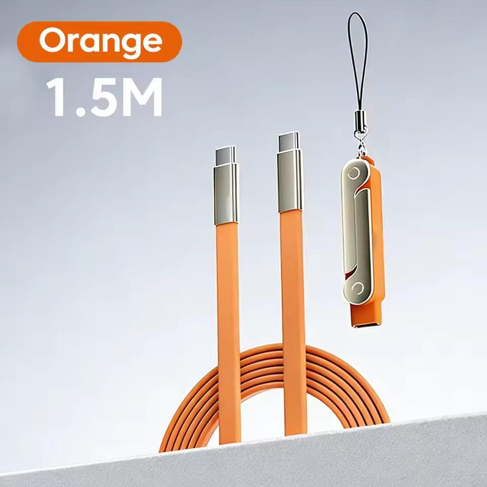 Type C Phone Charging Bracket with Fast Charging Cable Adapter 240W Type-C Male To USB-C Female Converter with Foldable Holder