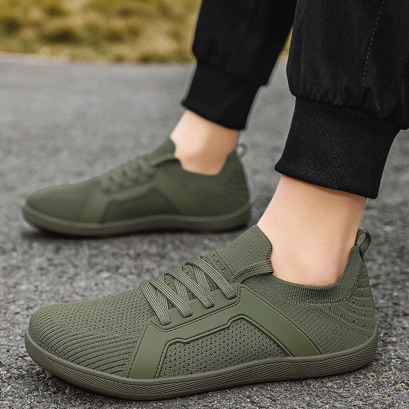 Damen Herbst Flyknit Atmungsaktive Laufschuhe - Breite Zehenbox, Weiche Sohle, Bequem, Große Größe, Unisex Freizeit-Schuhe
