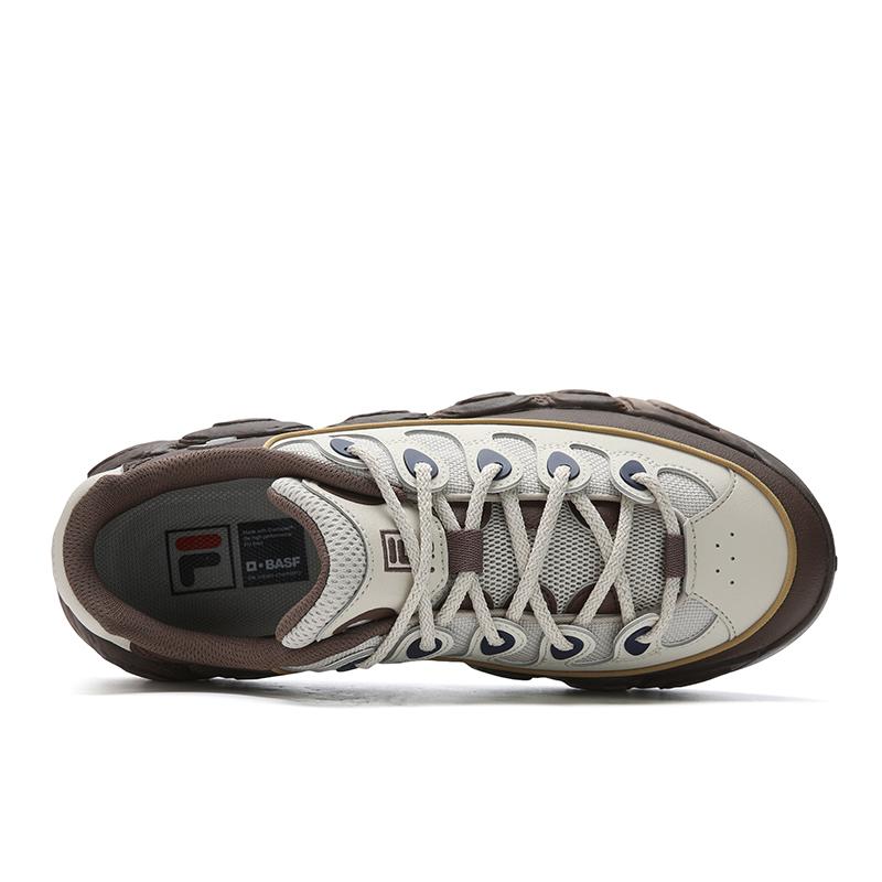 Fila Croissant 1+ Classic Trendy Retro Sporty Comfortable Dad Shoes Men sneaker Brown Gray F12M542135FTB