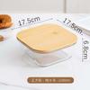 2026 Bamboo Lid High Borosilicate Glass Lunch Box High Temperature Resistant Rectangular Sealed Fresh-Keeping