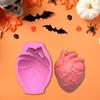 Halloween Silicone Cake Mold Realistic Human Heart Shape Reusable Easy To Clean DIY Baking Tools for Cookies Chocolates