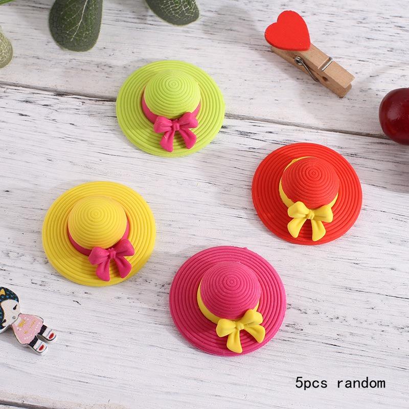 

Elementary School Students Cartoon Princess Hat Eraser Childrens Kawai Stationery Girls Gift Creative School Supplies Prizes