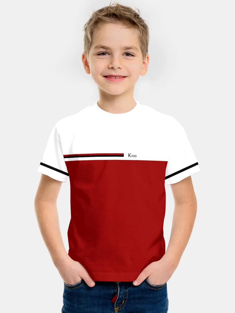 Kids Clothes Gradient Paris Printed T-Shirt Summer Outdoor Boys Girls 2-10Y Casual Short Sleeve Fashion Trend Street Child Top