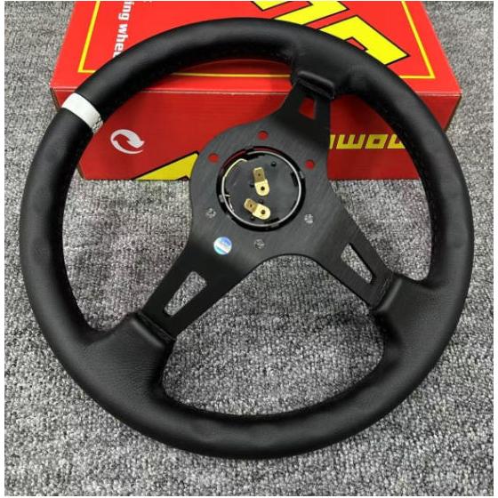 MOMO Car Steering Wheel 13 Inch (330mm) Renovated Competition Steering Wheel White 9AT0087