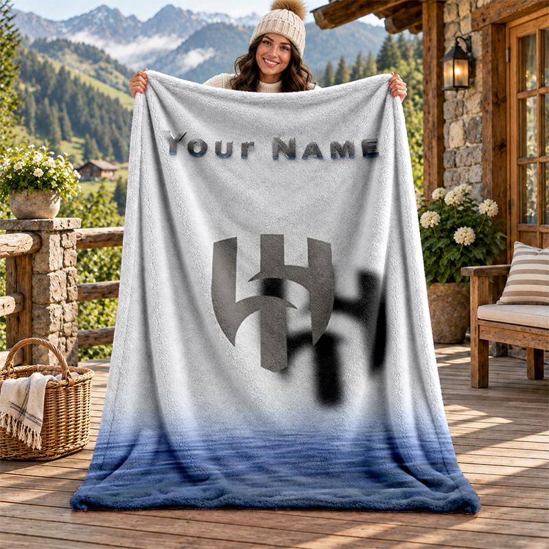 Al Hilal Riyadh Custom Name Flannel Blanket Personalized Soft Warm Plush Throw Blanket Customized Gift for Family Friends
