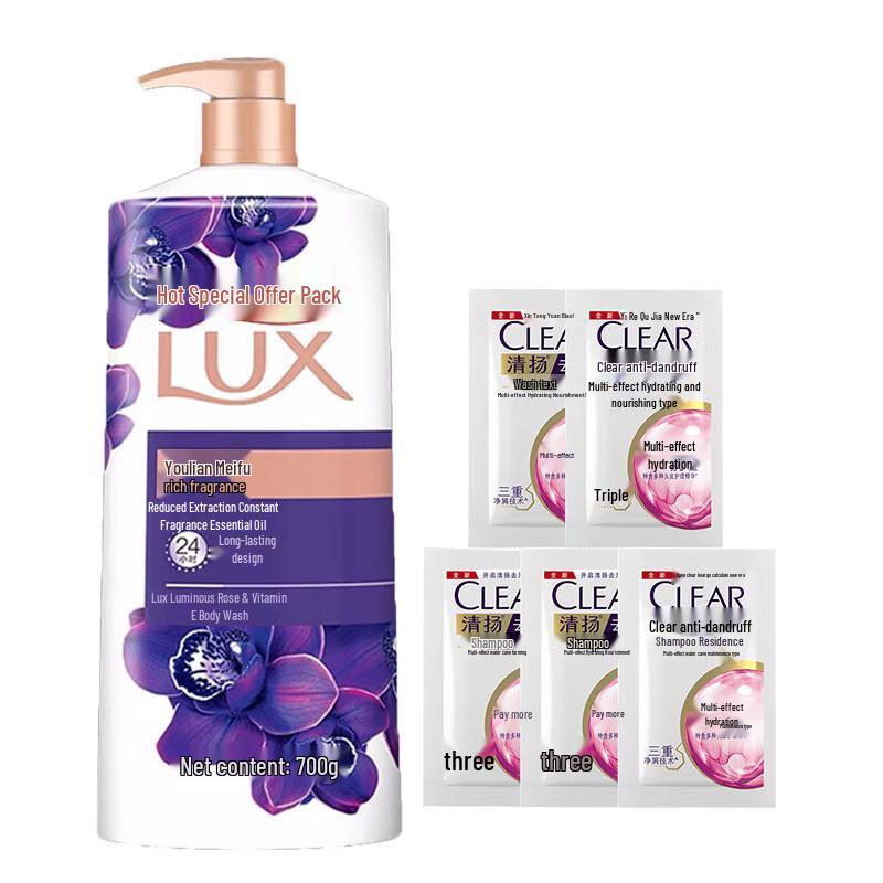 Lux Alluring Lotus Shower Gel & Multi-Effect Shampoo Set
