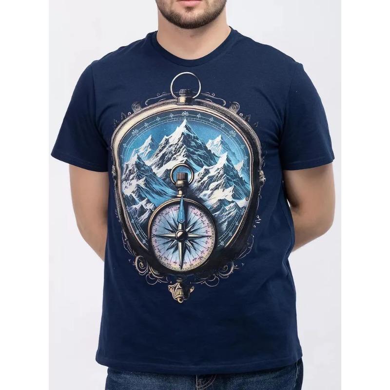 

Мужская футболка с коротким рукавом и круглым вырезом с мультяшным принтом, летняя XS