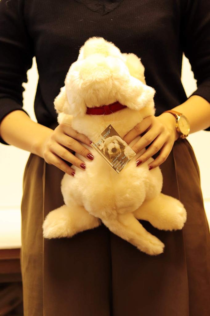 Yoshitoku Labrador Retriever Plush Small Toy, White,