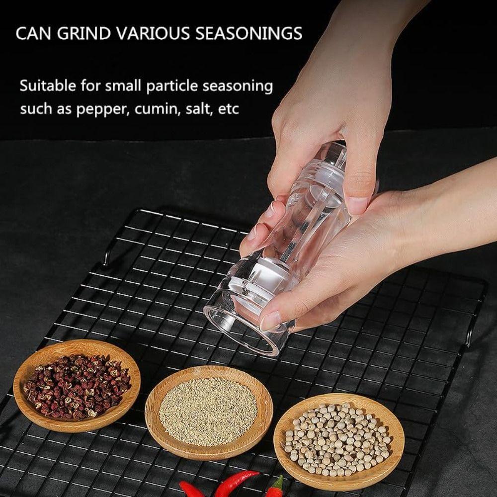 Multi-Size Pepper Grinder Transparent Kitchen Tool Seasoning Jar  Seasoning Application