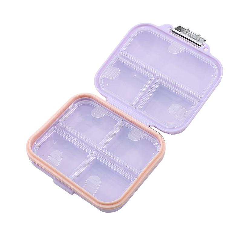 Mini Dispensing Environmental Protection Moisture-Proof Travel Independent Pill Portable Multi-cell Pill Box Packing Storage