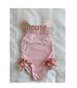 2025 Pink Lace Sling One-Piece Swimsuit for Girls - Fashionable Holiday Style
