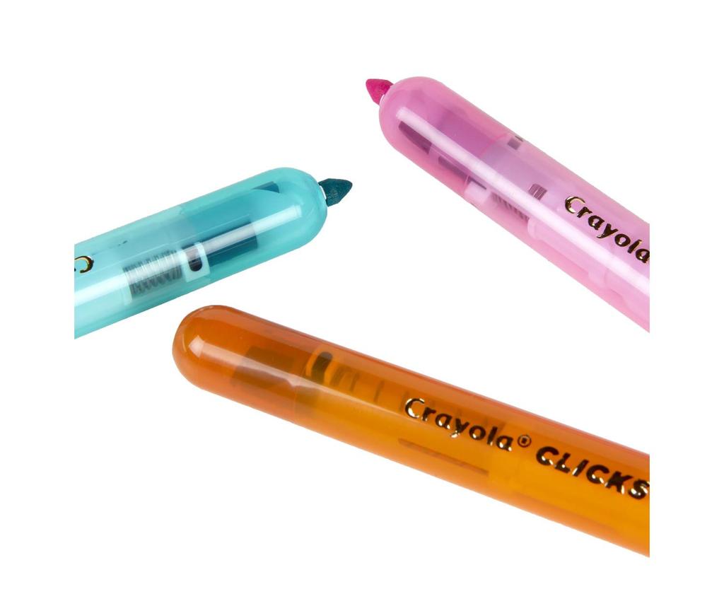 Crayola Drawing Marker 10 Authentic Knock-Style, Water-Resistant Pens, Colors, 588370,