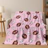 Cute Gabbys Dollhouse Cartoon Girl Kids Flannel Blanket Soft Warm Throw Blanket for Bed Bedroom Room Living Room Christmas Gift