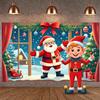 Yuletide Background Gift Boxes Noel Backdrop Christmas Banner Festive Ornaments Festive Banner For Christmas Party Winter Indoor