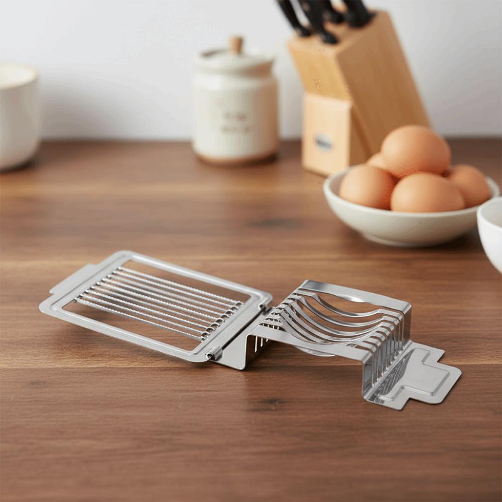 Manual Cutting Boiled Egg Slicer Heavy Duty Metal Sectioner Cutter Mold Fruit Cutter Luncheon Meat