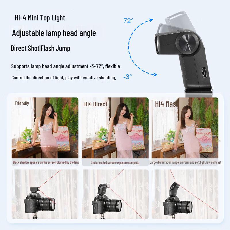 JINBEI HI-4 MINI Hot Shoe Flash Light