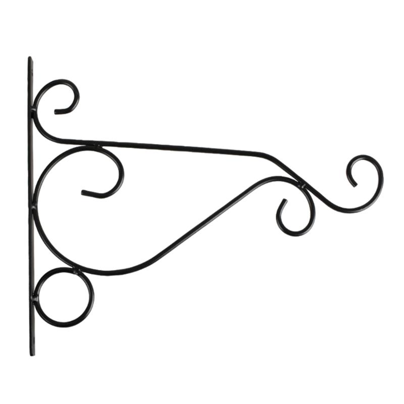 Set of 2 Metal Iron Plant Holder Hanging Bracket for Wall Mounting Stylish and Practical for Various Outdoor Indoor Use