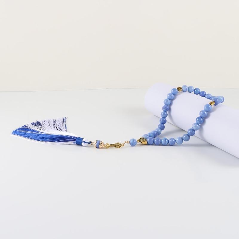Multifunctional Glass Prayer Beads with Colorful Tassels Comfortable and Stylish for Muslims and Fashion Enthusiasts