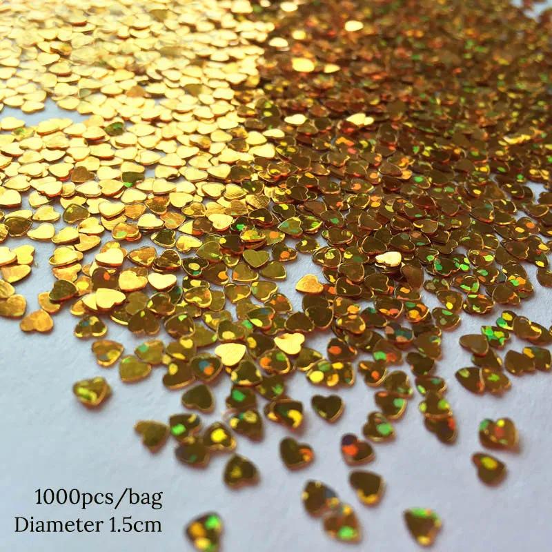 Wedding Decoration DIY Sequin Heart Star Confetti Scatter Accessories Crafts Sequin Birthday Party Festival Decoration Supplies