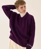 GRIDAJ Polo Knit Sweatshirt _ Violet