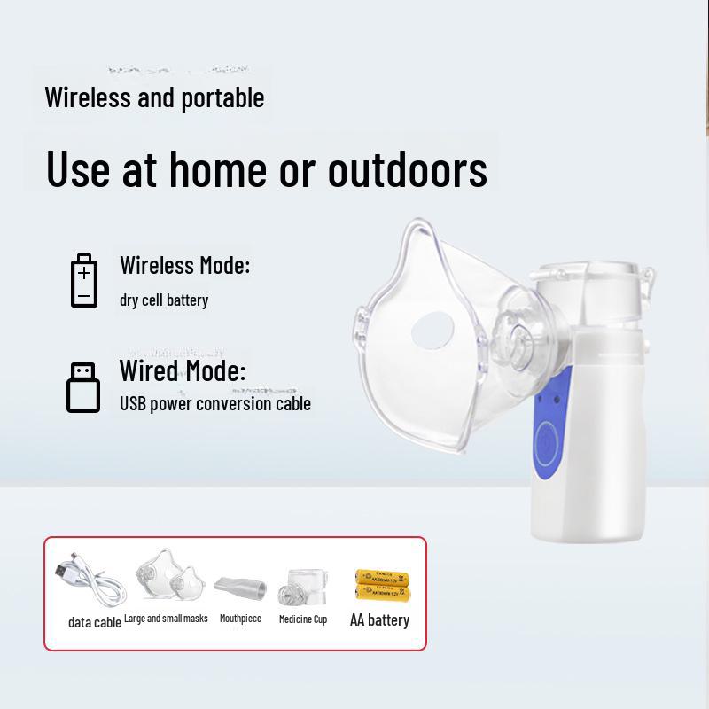 Chinese Handheld Medical Nebulizer for Children and Adults - Silent Inhalation Device for Home Use