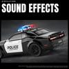 1:22 Dodge Challenger SRT Hellcat American Police Vehicle Enthusiasts Alloy Metal Diecast Model Car Sound Light Gift For Friend