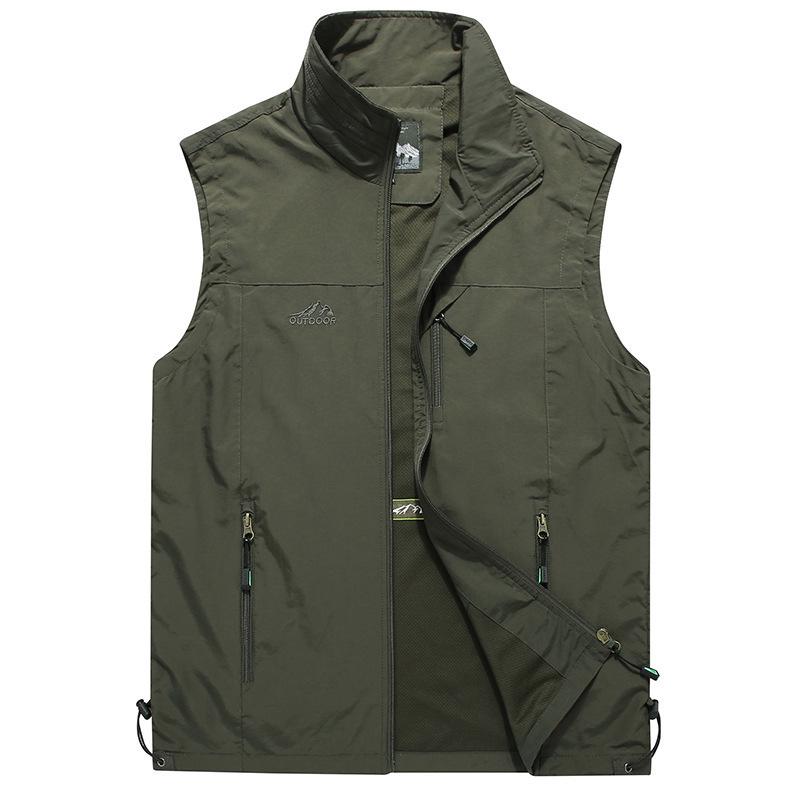 Men's Quick-Drying Stand Collar Outdoor Vest - Spring/Summer 2020 Fashion