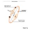Roman Numeral Diamond-Inlaid Stainless Steel Women's Bangle - Simple, Versatile Luxury Design