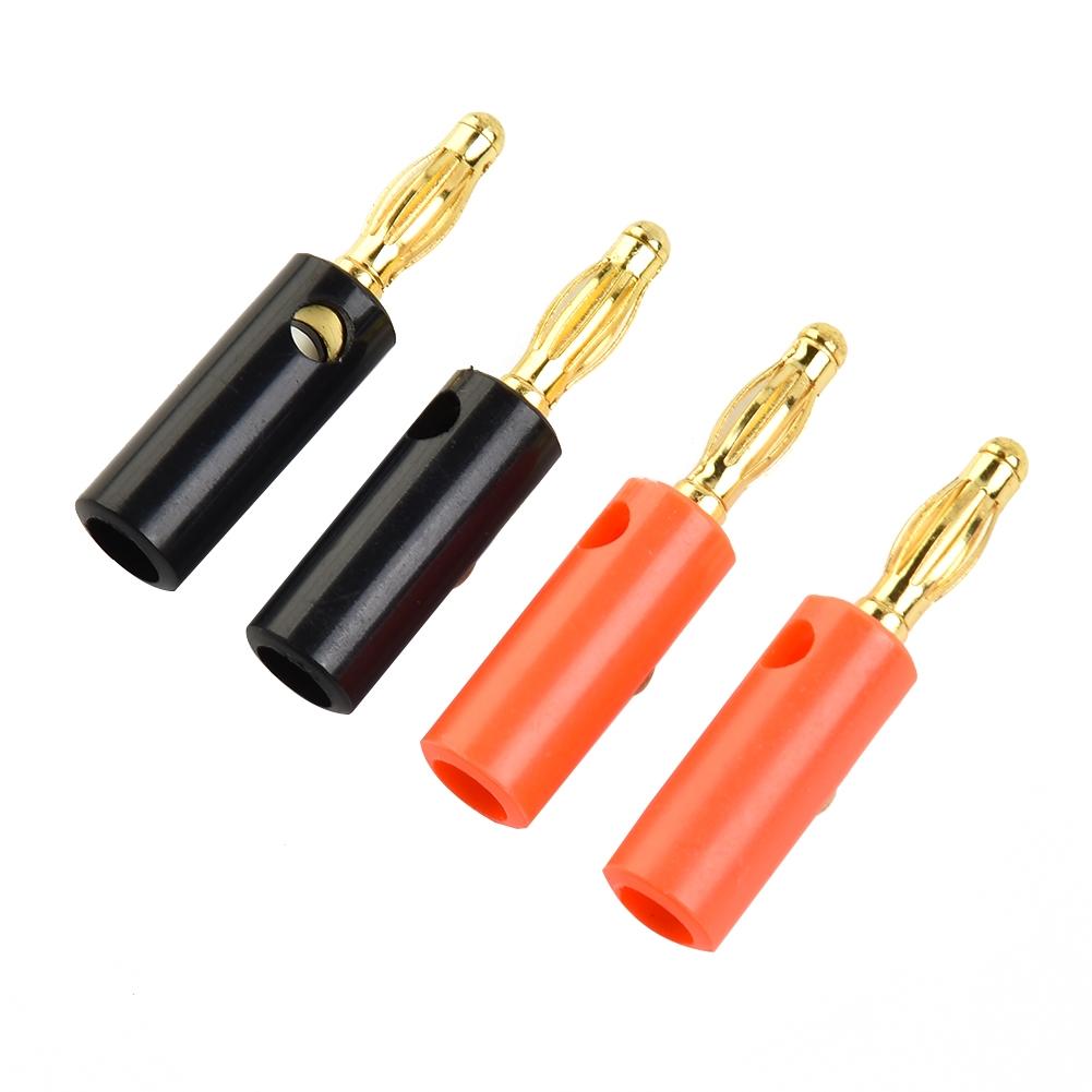 Premium Gold Plated Male Connector for Professional Audio Speaker Wire Cables