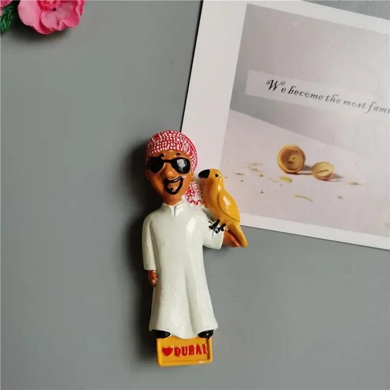 Dubai Turistic Suveniruri Magneți de Frigider Turnul Khalifa Arabia Saudită Frigider Magnet Comemorativ Autocolante Home Decoration