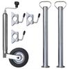VidaXL Gauge Wheel 48 Mm with 2 Support Tubes and 3 Collars