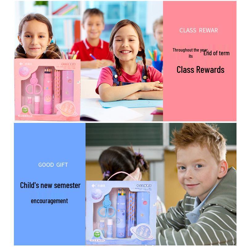 Children's Learning Gift Set: First Grade Eight-Piece Stationery Box