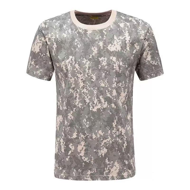 

Herley Outdoor Camouflage Clothes Short-sleeved Men s Round Collar Cotton T-shirt Training Quick-drying Wear-resistant XL