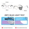 Small Business Square Photochromic Presbyopic Glasses Men Ultralight Metal Discolour Reading Glasses Anti-Blue Light Glasses