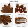 Plush Cat Paw Beast Costume Gloves with Nails Comic Exhibition Cat Paw Prop Decoration Beast Costume Beast Paw Hand Cute Props