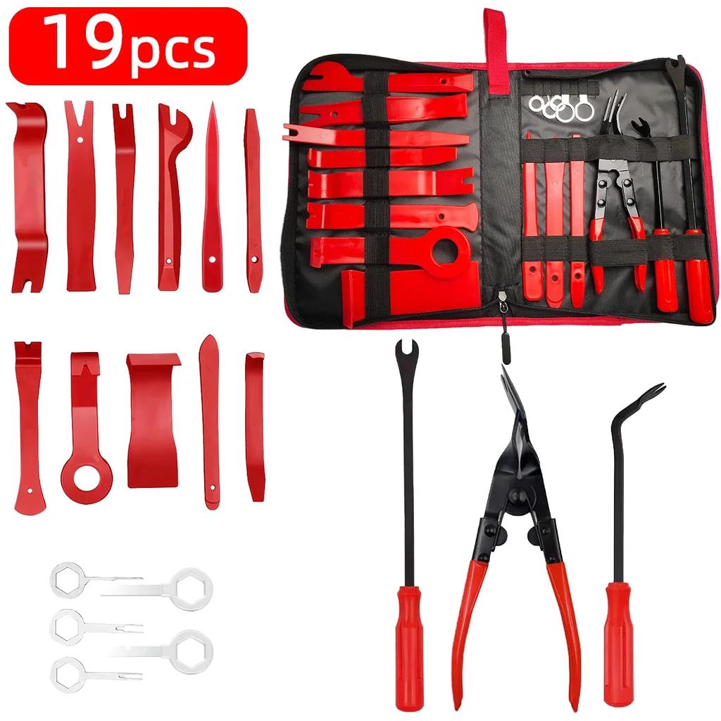 Handwerkzeugsatz, Hebel-Demontagewerkzeug, Innentür-Clip-Panel, Zierleiste, Armaturenbrett-Entfernungsset, Auto-Auto-Öffnungsreparatur-Werkzeugsatz
