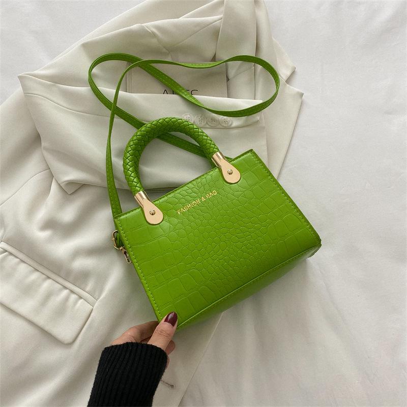Bag Women's Bag Fashion Trend Casual Portable Small Square Bag Retro One Shoulder Crossbody Women's Small Square Bag