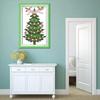 OWN4B Cross Stitch Embroidery Kit Pattern 11ct Christmas Tree Easy Embroidery Set for Beginners 18x24cm Cross Stitch Print,