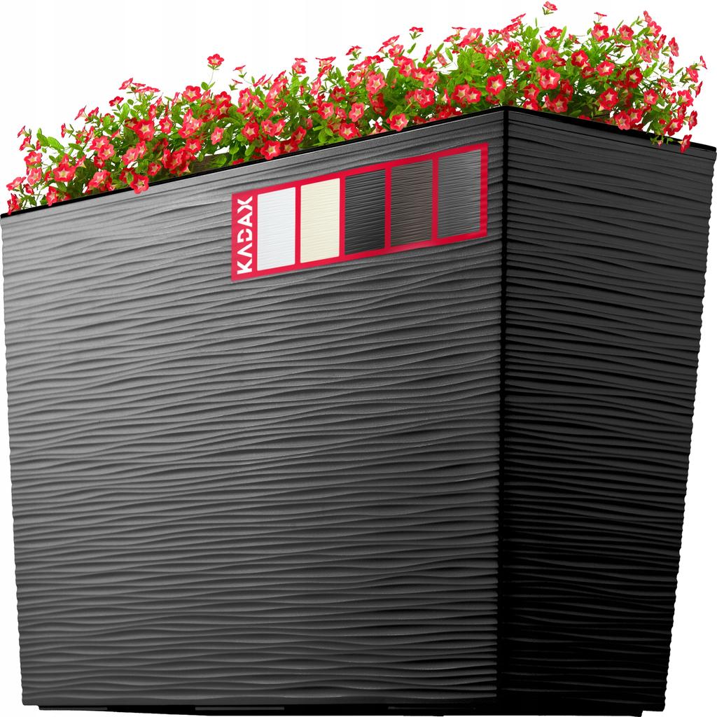 KADAX Flowerpot Flowerpot + Insert Garden Flowerpot Tall Terrace 19x56cm