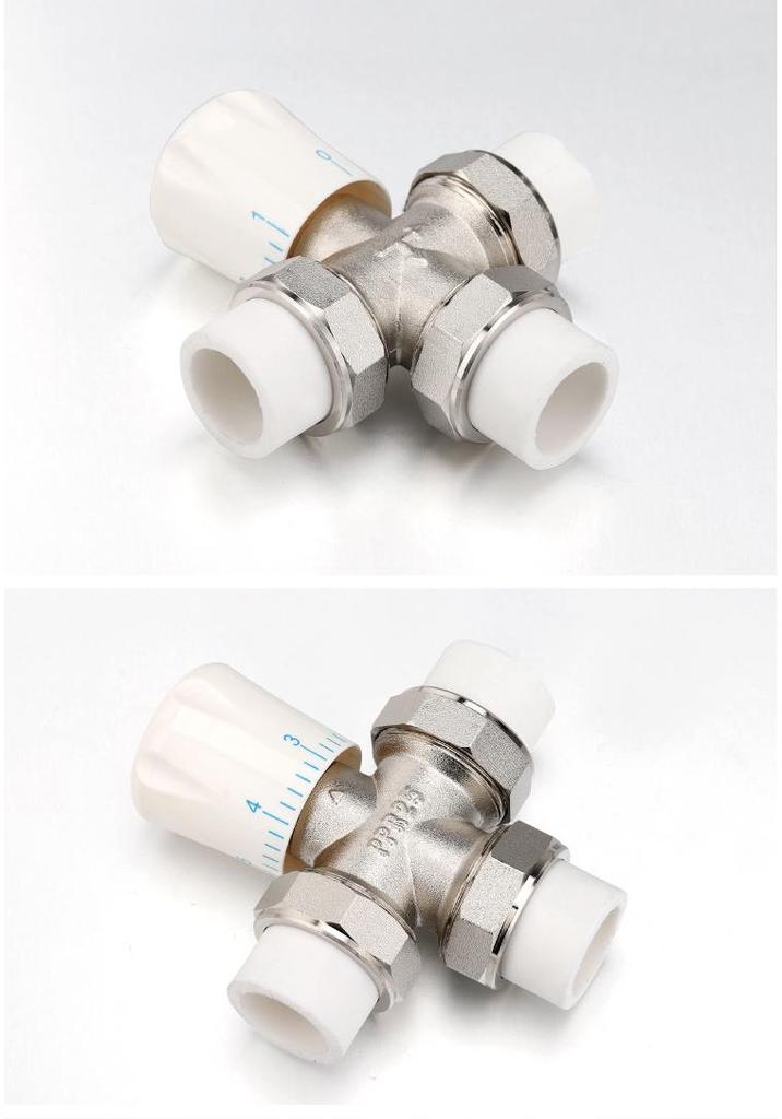 Three-Way PPR Manual/Automatic Thermostatic Radiator Control Valve