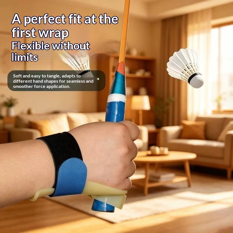 Adjustable Badminton Wrist Support Trainer For Various Hand Size Strong Support Corrects Racket Grip Posture