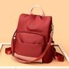 Letter Patched Backpack for Women, Simple Plain Large Capacity Travel Backpack, Anti-theft Convertible Casual Shoulder Bag
