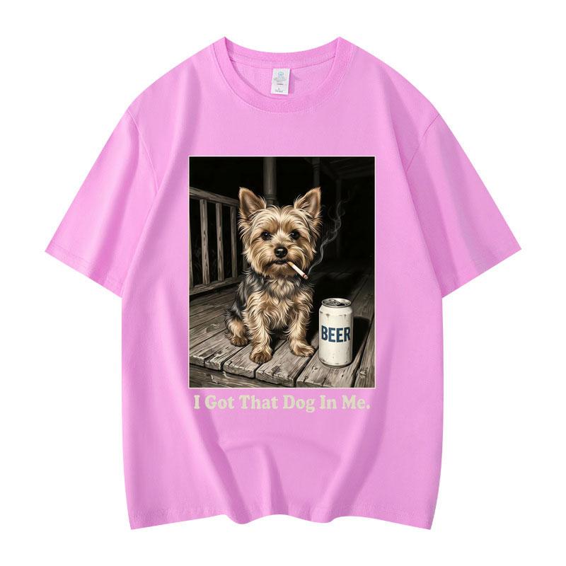 I Got That Dog in Me Funny Meme Tshirt High Street Fashion Trend Short Sleeve T Shirts Men Women Casual Loose Cotton Tshirts