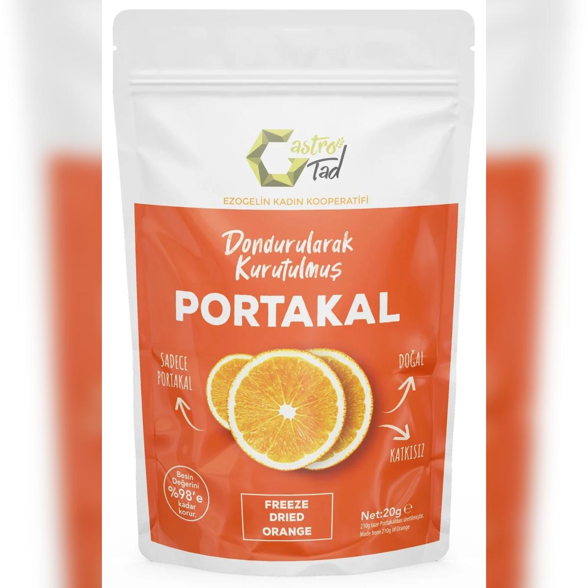 Gastrotad Croquant Orange Lyophilisé 20 g – Snack 100 % naturel, sans conservateurs ni sucres