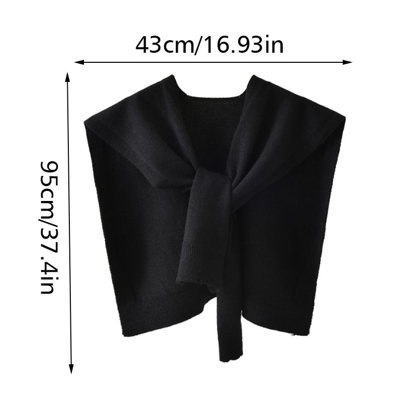 1PC Clothing Accessories Versatile Solid Color Classic Shawl Warm Scarf Minimalist Style Knit Material Fashion Multi-Color