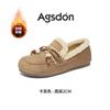 Fleece Birkenstocks New Autumn and Winter Pregnant Women Snow Boots Flat-soled Fluffy Cotton Shoes
