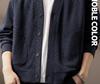 2025 Men's Japanese Retro Waffle Knit Hoodie - Winter Casual Fashion Long Sleeve Jacket