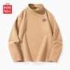 Men's Fleece-Lined Thermal Mock Neck T-Shirt