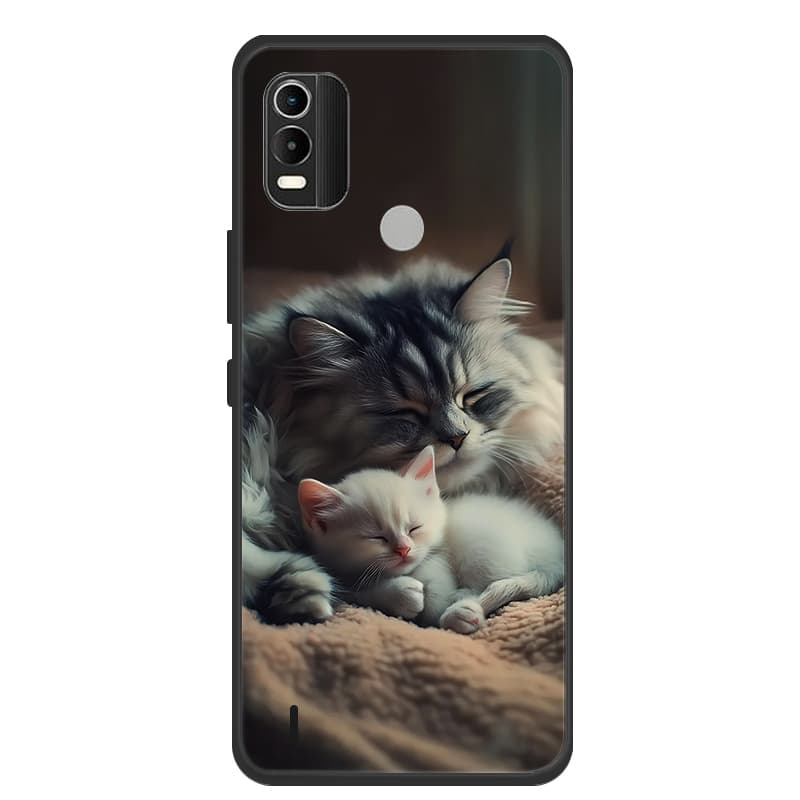 For Nokia C21 Plus Case Phone Cover Coque Black Silicone Soft Back Cover Case For Nokia G21 / G11 / C21 Plus Case C21Plus Funda